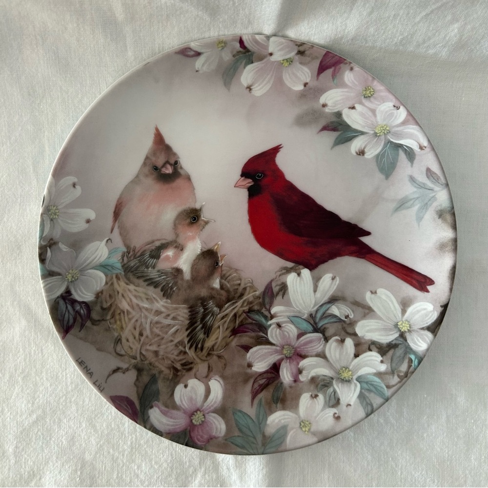 Morning Serenade Collector Plate by Lena Liu First Issue 1989